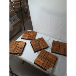 Hardwood Interlocking Patio Deck Tiles