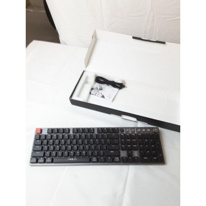 Aula F2090 BT5.0 Wireless and Wired 3-in-1 Mechanical Keyboard AL Panel 104 Key