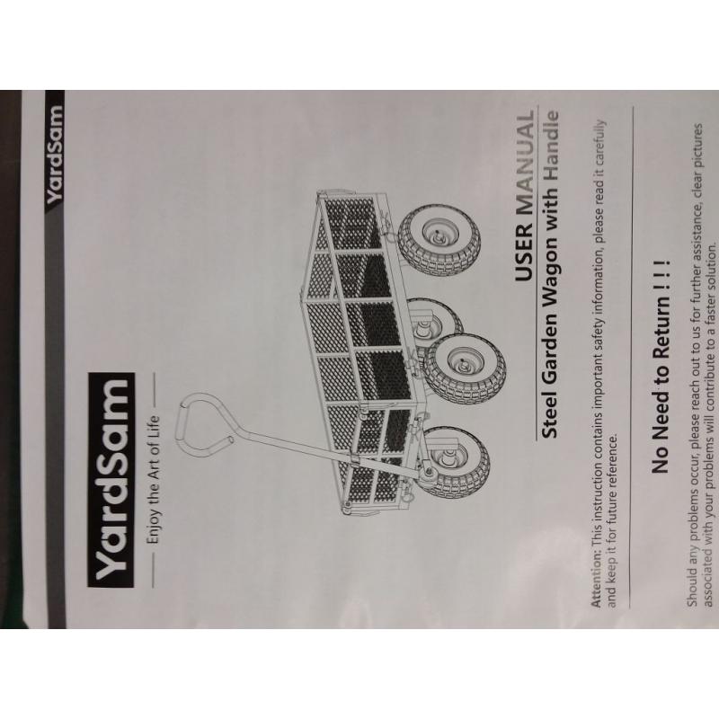 Steel Garden Wagon w/ Handle