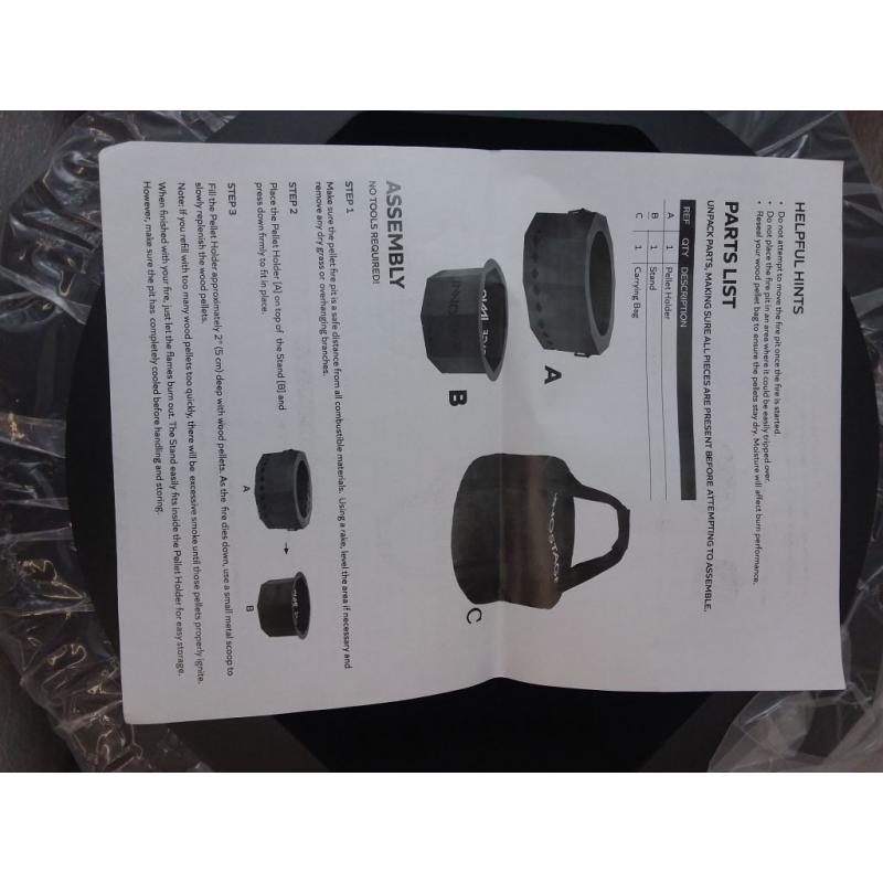 16 Smokeless Fire Bowl Pit for Outdoor Wood Pellet Burning Spark