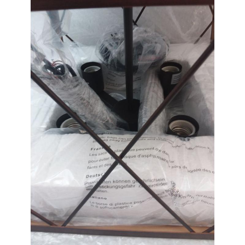 Farmhouse rustic chandelier, Q&S