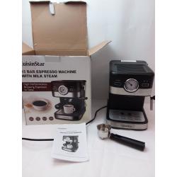 15 Bar Espresso Machine With Milk Steam- CuisinStar