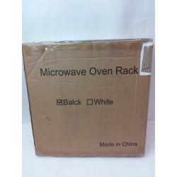 Stainless Steel Microwave Oven Rack Black