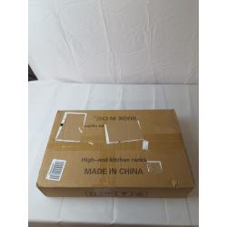 4-Tier Stainless Steel Shelving Unit with Wheels 50x35x4, Adjustable Utility Shelf Cart for Kitchen Office Home, Multi-Purpose Organizer Rack (Black)