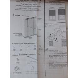 Mainstays 1 Cordless Vinyl Mini Blinds, Gray, 48 x 64