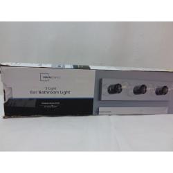 3-Light Bar Bathroom Light Polished Chrome Finish - Mainstays