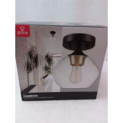 Harrow Single Light 8 Wide Semi-Flush Ceiling Fixture