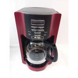 Mr. Coffee 12-Cup Programmable Coffeemaker, Rapid Brew, Red