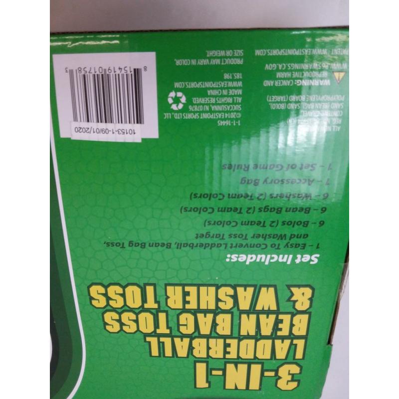 Go! Gater 3-in-1 Ladderball, Bean Bag Toss & Washer Toss Outdoor Game Set