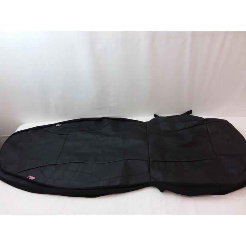 2 Genuine Dickies Black Pleather Car Seat Covers