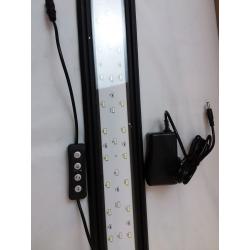 Full Spectrum Aquarium Light with Aluminum Alloy Shell Extendable Brackets