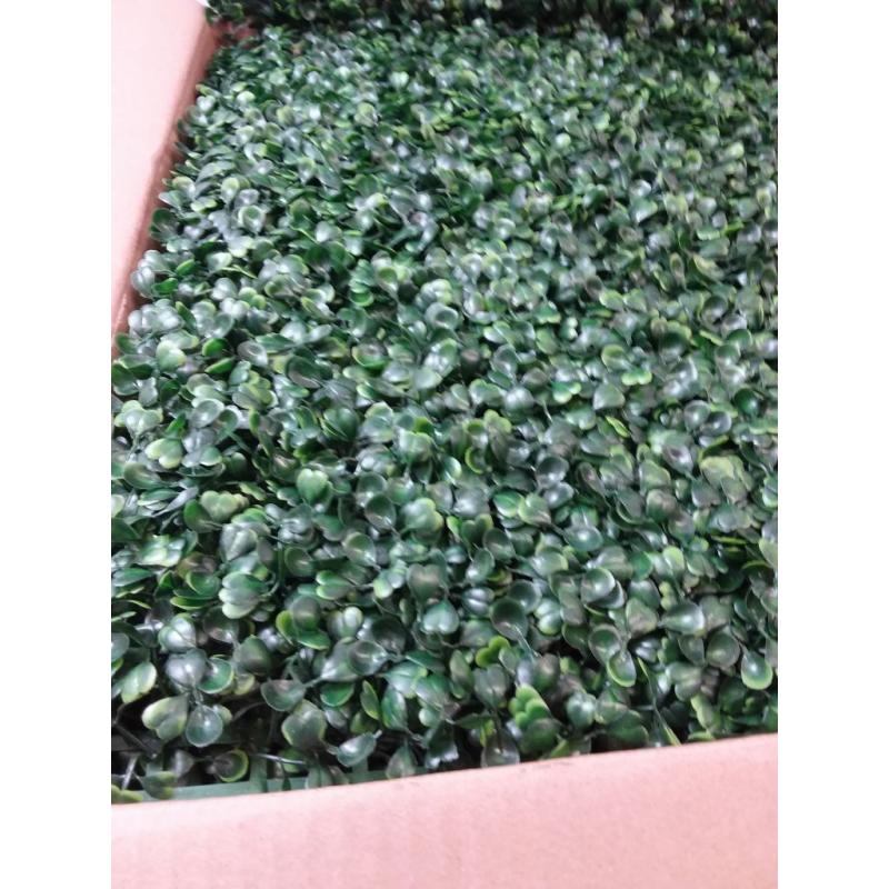 20x 20 Artificial Boxwood Panels Topiary Hedge Plant, Privacy Hedge Screen