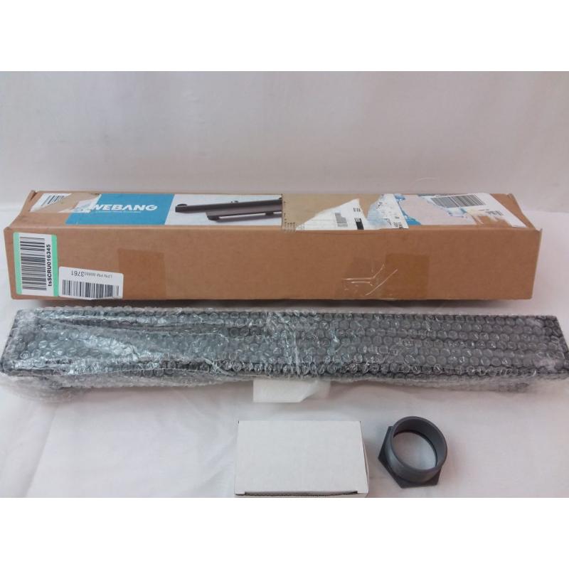 WEBANG 24 Inch Rectangular Linear Shower Floor Drain with Accessories