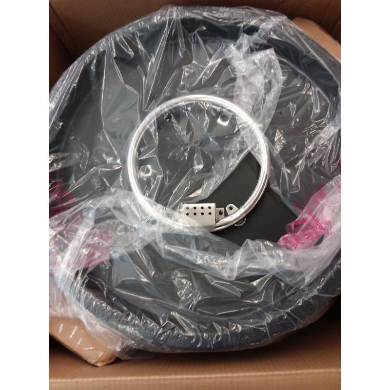 Round Metal Fire Column - Black - Project 62