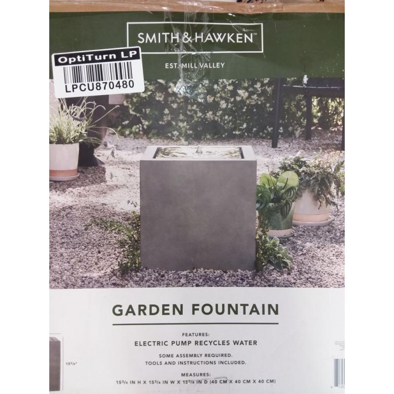 15.75 Square Garden Fountain Gray