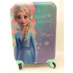 Frozen 2 Elsa 20 Hardside Carry On Spinner Suitcase - Blue