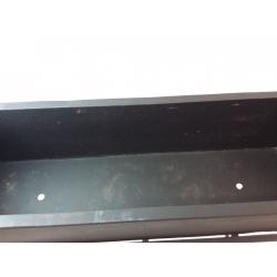 28.3 Indoor/outdoor Rectangular Metal Planter With Stand Black - Project 62