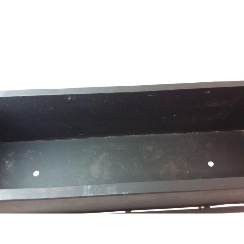 28.3 Indoor/outdoor Rectangular Metal Planter With Stand Black - Project 62
