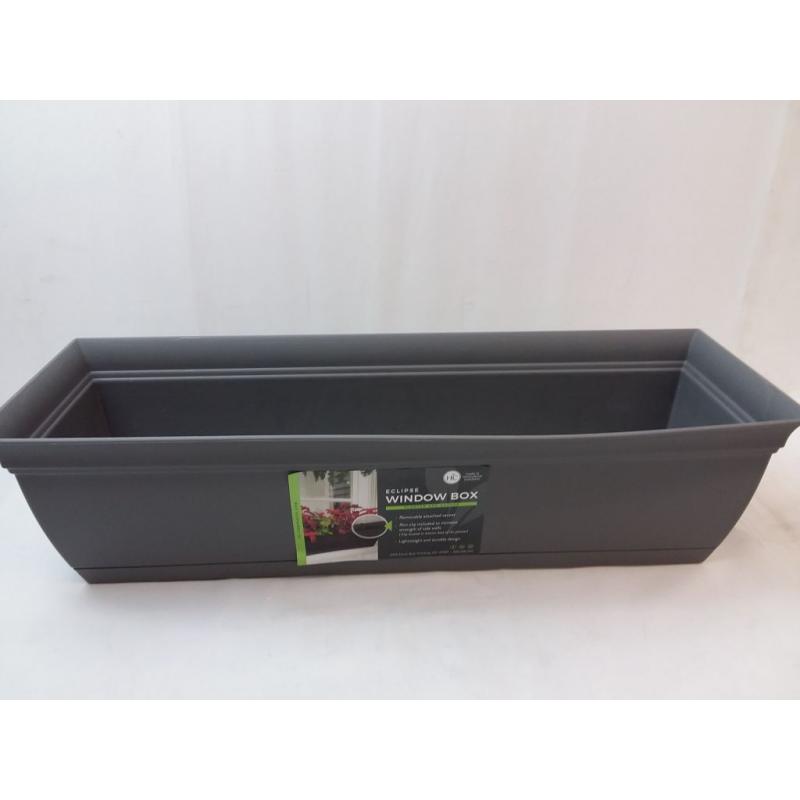 Indoor Outdoor 24 Eclipse Series Window Herb Garden Ornamental Planter Box