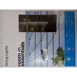 20ct Incandescent Outdoor String Lights G40 Clear Bulbs