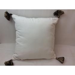 18 Woven Outdoor Throw Pillow Black/Neutral Stripe