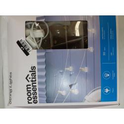 20ct Incandescent Outdoor String Lights G40 Clear Bulbs