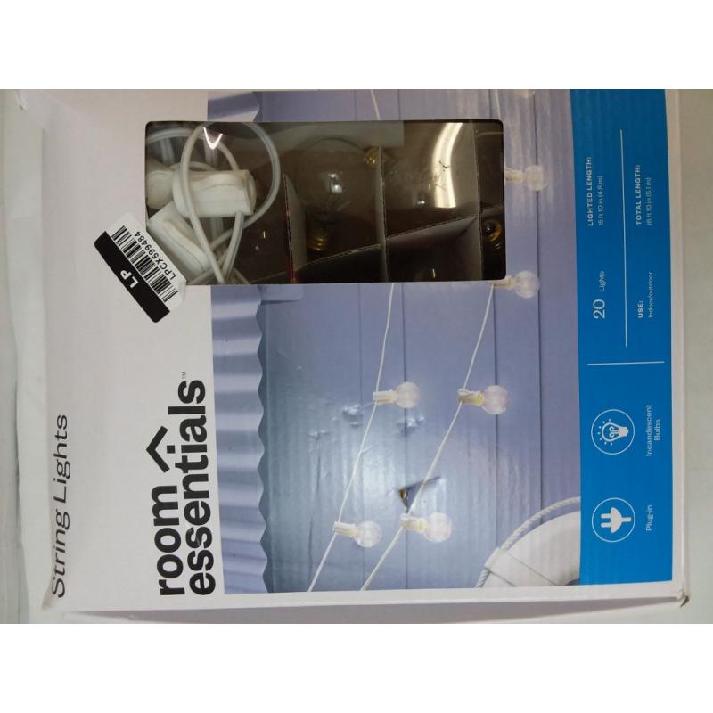 20ct Incandescent Outdoor String Lights G40 Clear Bulbs