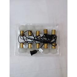 10ct Incandescent Outdoor String Lights G40 Frosted White Bulbs