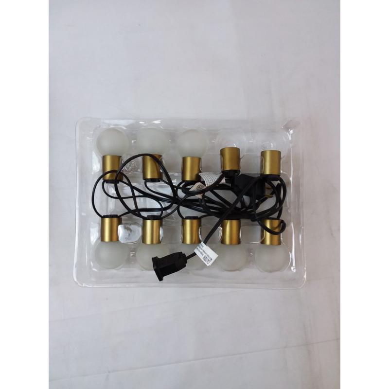 10ct Incandescent Outdoor String Lights G40 Frosted White Bulbs