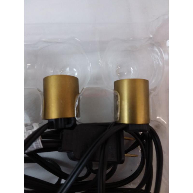 10ct Incandescent Outdoor String Lights G40 Frosted White Bulbs