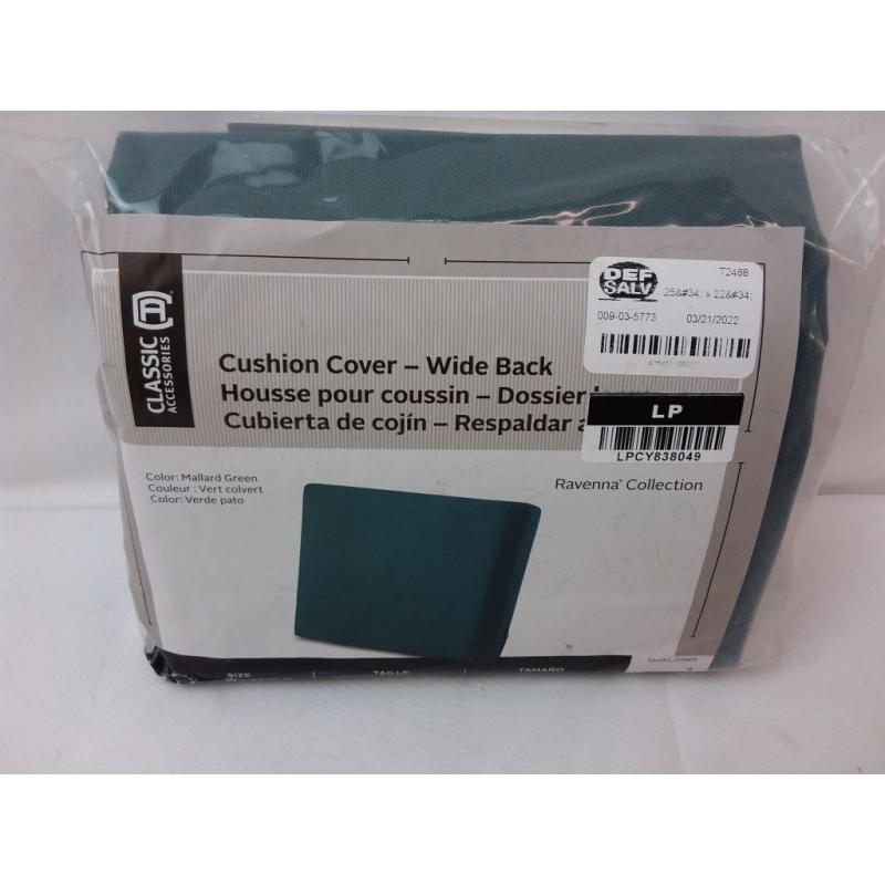 Ravenna Water-Resistant Patio Back Cushion Slip Cover