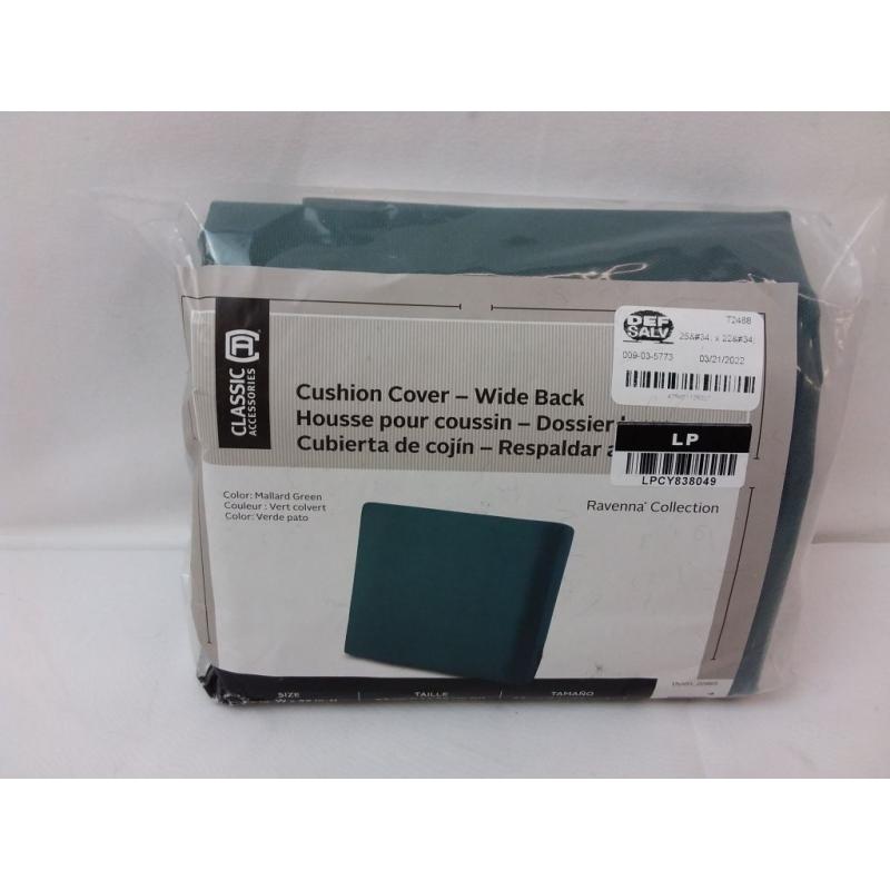 Ravenna Water-Resistant Patio Back Cushion Slip Cover
