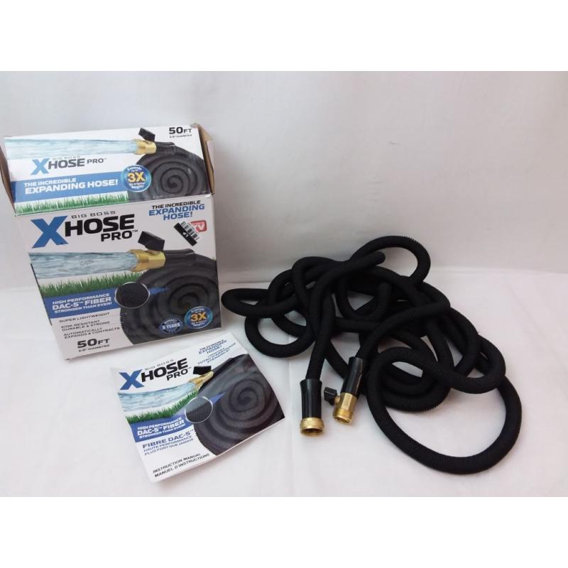 Xhose Dac-5 Garden Hose, 50', Black