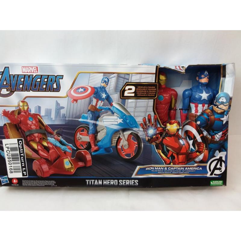 Marvel Avengers Titan Hero Series Figure And Vehicle 2pk