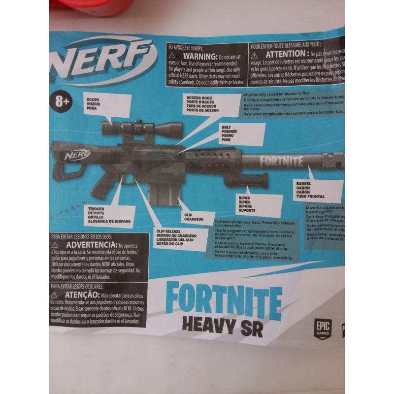 HASBRO Blaster Nerf Fortnite Heavy SR pas cher 