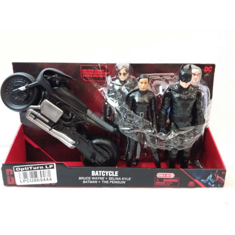 DC Comics Batman Batcycle Pack with 4 Figures