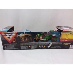 Monster Jam Official Grave Digger vs Megalodon Racing Rivals Remote Control Monster Trucks - 1:24 scale - 2 pk