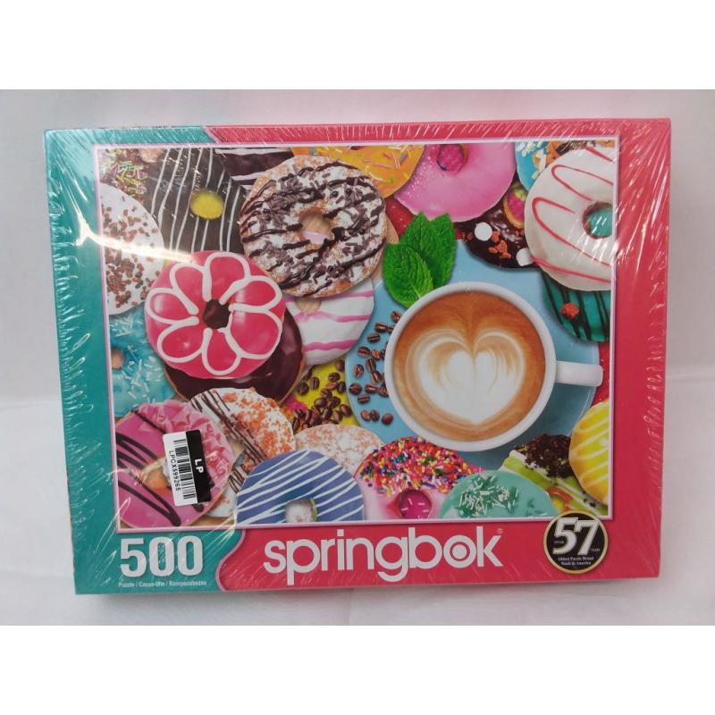 Donuts N' Coffee - 500pc Jigsaw Puzzle By Springbok