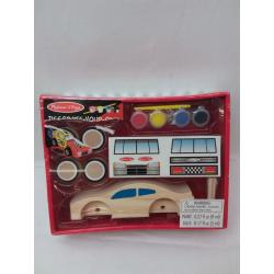 Melissa & Doug Decorate-Your-Own Wooden Race Car Craft Kit