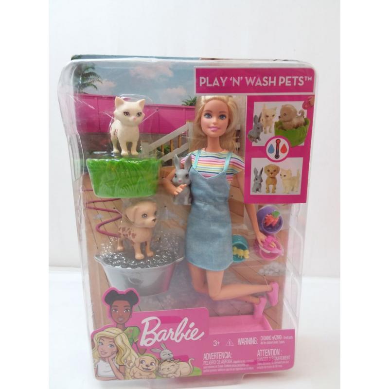 Barbie Play 'n Wash Pets Playset