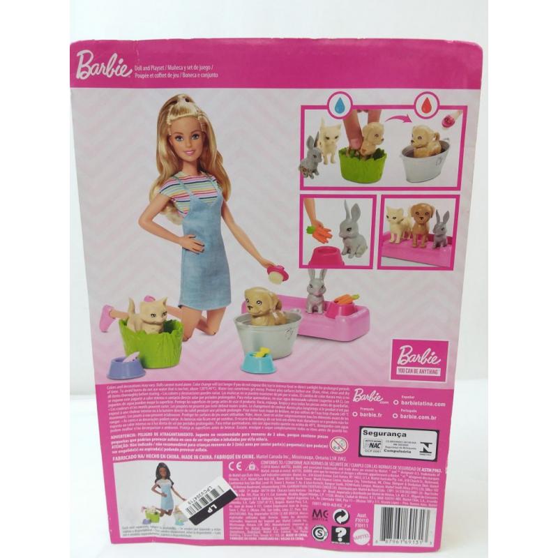 Barbie Play 'n Wash Pets Playset