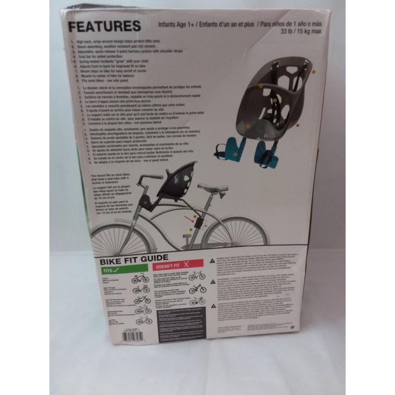 Bell Sports Mini Shell Front Bike Child Carrier - Gray