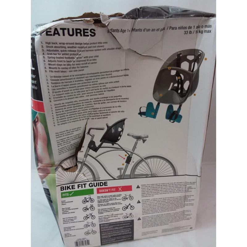 Bell Sports Mini Shell Front Bike Child Carrier - Gray