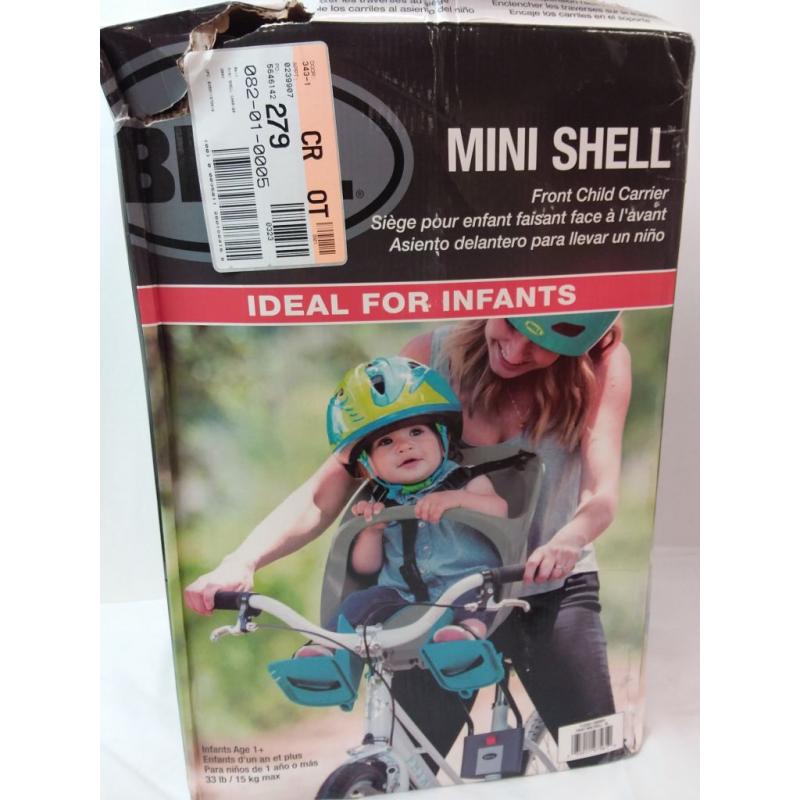 Bell Sports Mini Shell Front Bike Child Carrier - Gray