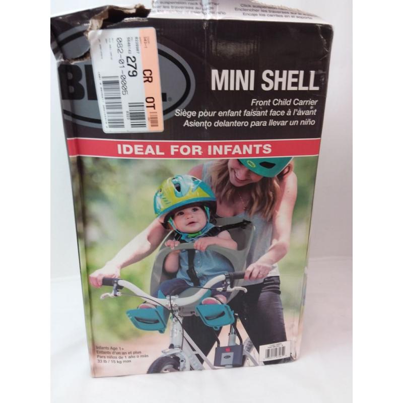 Bell Sports Mini Shell Front Bike Child Carrier - Gray