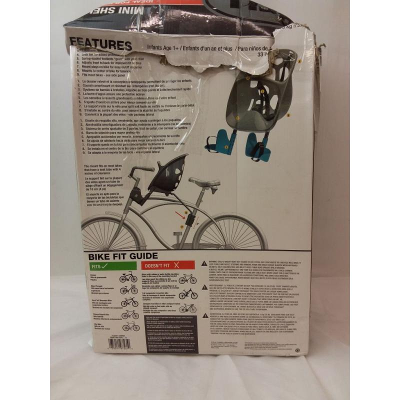 Bell Sports Mini Shell Front Bike Child Carrier - Gray