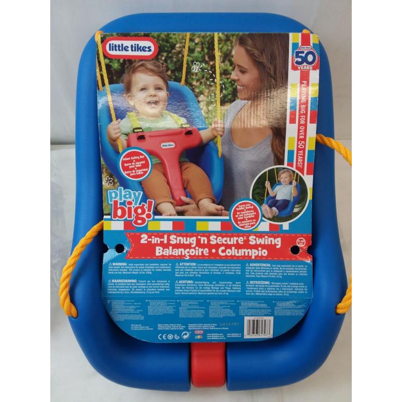 Little Tikes 2-in-1 Snug 'n Secure Swing - Blue