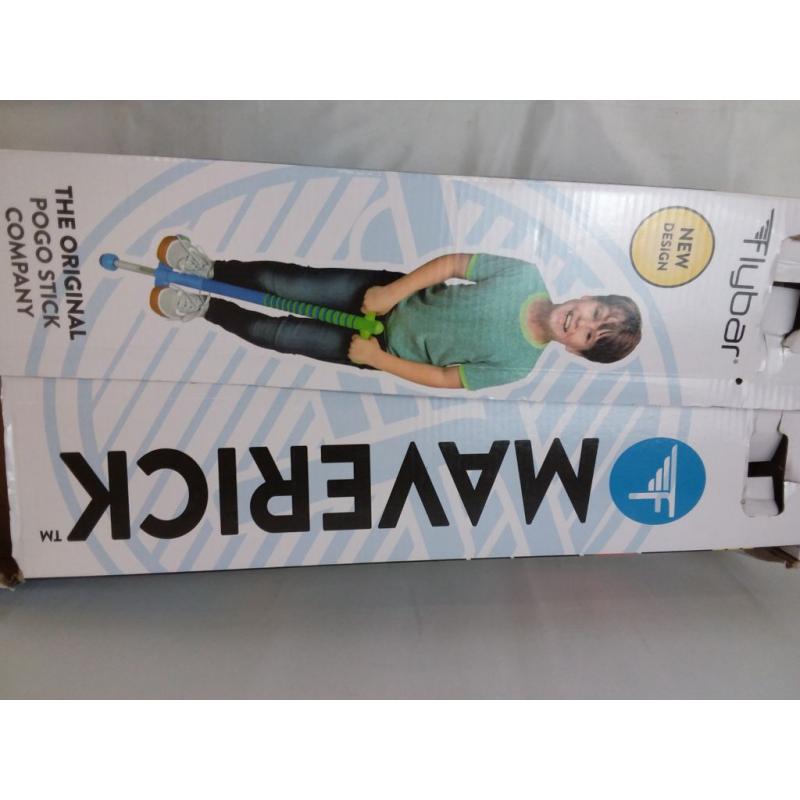 Flybar Maverick Pogo Stick- Blue/Green