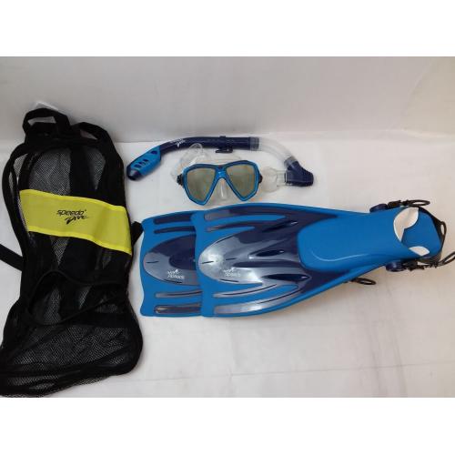 Speedo Junior Reefscout MS Set - Ceramic/Clear