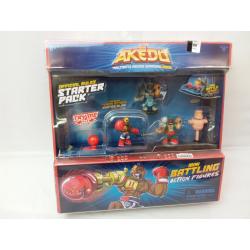 Akedo Mini Battling Action Figures Starter Pack - Legendary Punch Attack